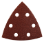 Afbeeldingen van Makita schuurvel Red Velcro - 3-kant 94mm - Korrel 80
