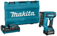 Afbeeldingen van Makita pin tacker PT001GD101 - XGT 40 V Max 2,5 Ah accu - inclusief snellader in koffer
