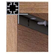Afbeeldingen van Hettich Cadro Hoekprofiel om te schroeven, 3000 mm, roestvrij staal finish