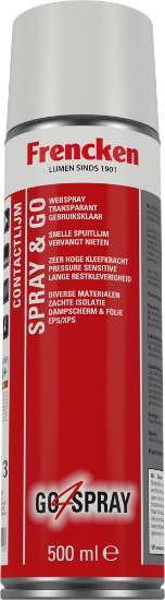 Afbeeldingen van Frencken contact spuitlijm spray & go AS1534 - 500ml - transparant