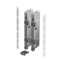 Afbeeldingen van Hettich AvanTech YOU Set verbinders voor inliggend front om zelf op maat te maken, te gebruiken met inlay-ladezijwand, systeemhoogte  187,  wit