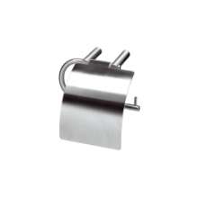 Afbeeldingen van INTERSTEEL WC-rolhouder met verlengde klep rvs geborsteld 7625