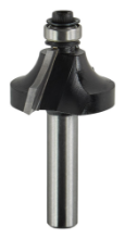 Afbeeldingen van Makita kwartrondfrees - Ø286x14,5mm radius 7,9mm met kogellager - schacht Ø8mm 2 beitels