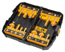 Afbeeldingen van DeWalt frezenset DT90016-QZ - schacht 8mm - 12 delig 