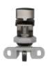 Afbeeldingen van Siro Kastslot metaal - boorafstand 32mm/L 58mm/H 25mm/B 44mm zwart chroom glanzend/ grijs 
