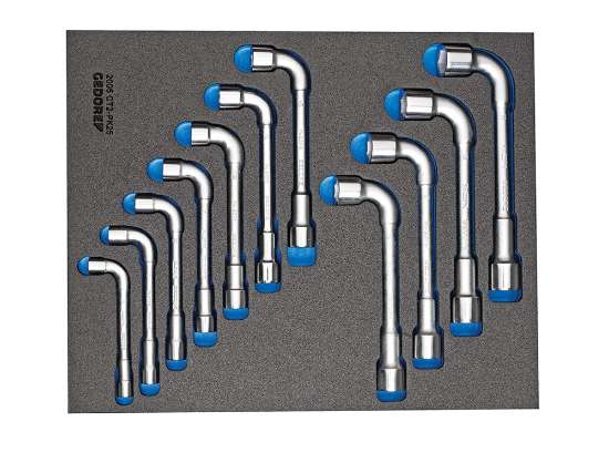 Afbeeldingen van GEDORE Dubbele soksleutelset in 2/4 CT module 2005 CT2-25PK