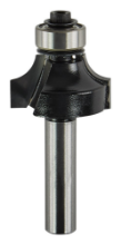 Afbeeldingen van Makita afrondfrees - Ø25,4x13,5mm radius 6,4mm met kogellager - schacht Ø8mm 2 beitels