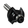 Afbeeldingen van Makita kwartrondfrees - Ø22,2x12,7mm radius 4,8mm met kogellager - schacht Ø6mm 2 beitels