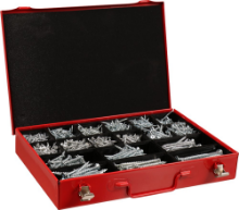 Afbeeldingen van Kelfort Assortimentkist - Torx - rood met spaanplaatschroeven 