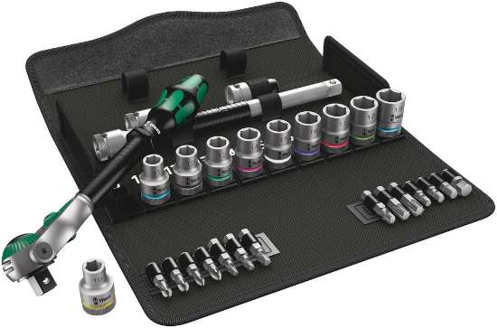 Afbeeldingen van Wera Dopsleutelset 1/2" 8100 SC 6 Zyklop Speed