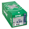 Afbeeldingen van Spax spaanplaatschroef - Ø5x60mm PZ2 - platkop deeldraad elektrolytisch verzinkt