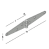 Afbeeldingen van GB Staartheng 100mm 30x1,75mm Elektrolytisch Verzinkt 