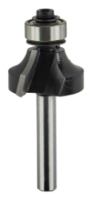 Afbeeldingen van Makita afrondfrees - Ø25,4x13,5mm radius 6,4mm met kogellager - schacht Ø6mm 2 beitels