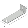 Afbeeldingen van GB betonkaderanker -  70x242mm 72x4mm - zink magnesium