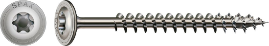 Afbeeldingen van Spax constructieschroef - Ø8x 80mm T40 - discuskop RVS