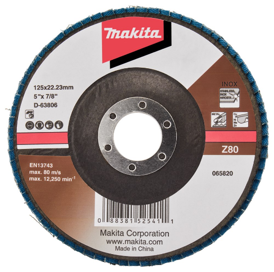 Afbeeldingen van Makita Lamellenschijf D-63806-10 - Ø125mm - Z80 10 stuks