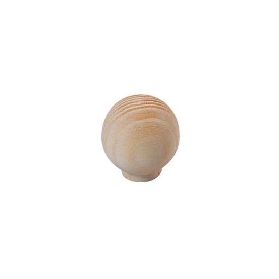 Afbeeldingen van INTERSTEEL Knop bolrond essenhout 8578