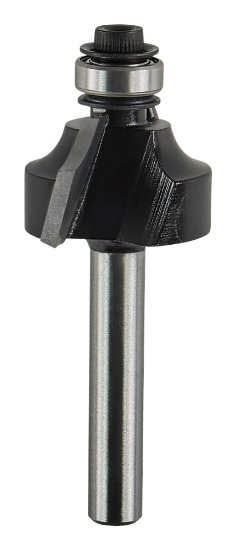 Afbeeldingen van Makita kwartrondfrees - Ø22,2x12,7mm radius 4,8mm met kogellager - schacht Ø6mm 2 beitels