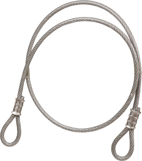 Afbeeldingen van Kelfort Slotkabel - 8-10mm 180cm - pvc met 2 Ogen 10cm 